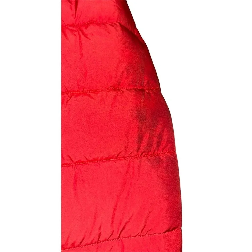 Michael Kors Men's Red Quilted‎ Puffer Jacket Size M recycled bottles some flaws